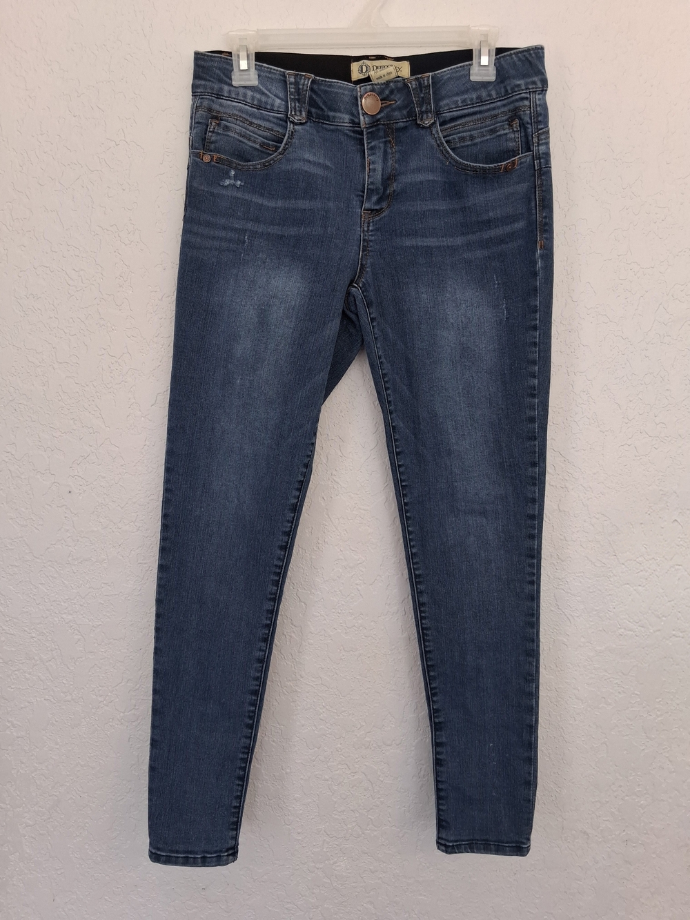 Democracy Ab Solution Womens 6 Ankle Skinny Jeans Medium Wash Stretch Denim